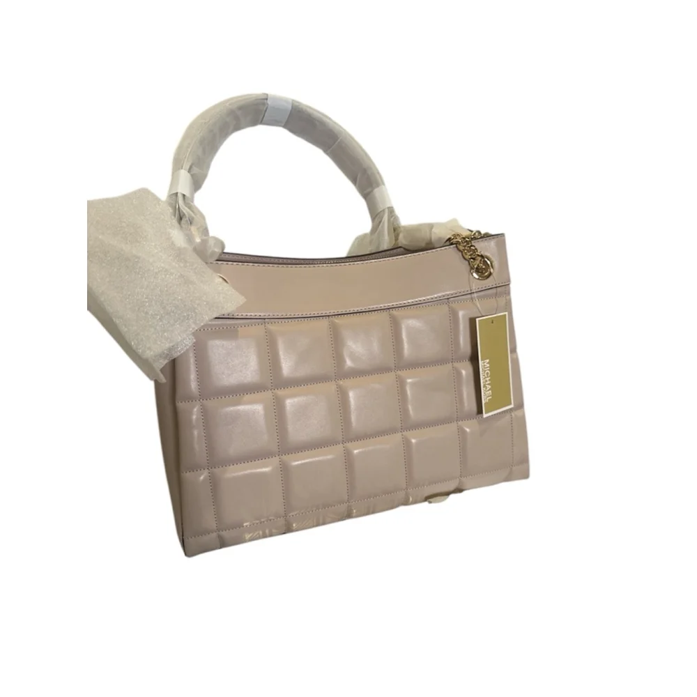 Michael Kors Susan Medium Quilted Leather Tote Bag‎ Pale Pink